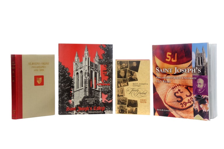 Item #67 Four Published Histories of Saint Josephs' University; - 1927, 1951, 1976, and 2000. Saint Joseph's University Press.